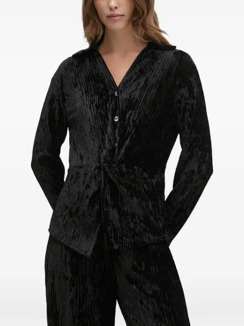 Joseph Ribkoff textured buttoned blouse Black 244156