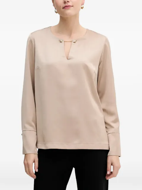 Joseph Ribkoff keyhole cuff-detail blouse Neutrals 254135