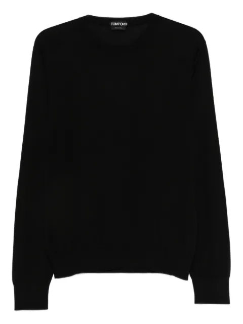 TOM FORD crew-neck top Black KCL057YMS135NAA