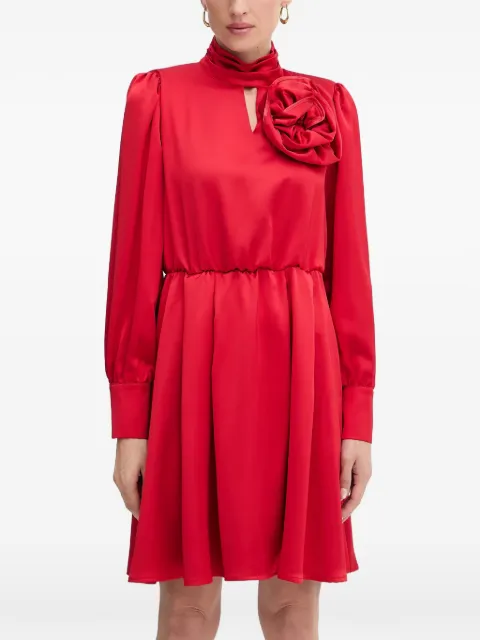 FRACOMINA flower high neck dress Red FR25WD1018W41101