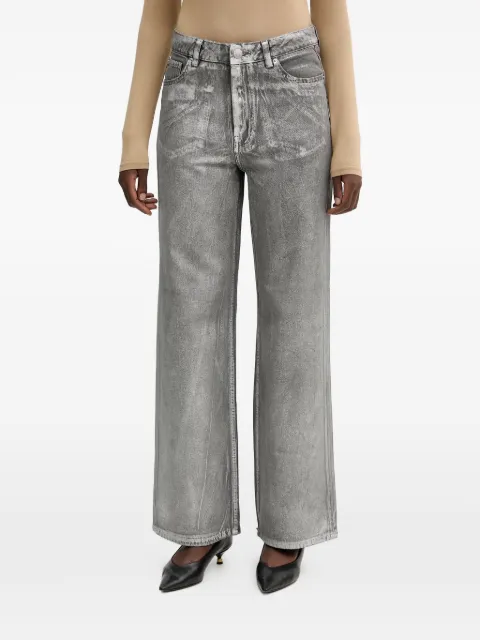 FRACOMINA faded wide-leg trousers Grey FR25WV2007D419O8
