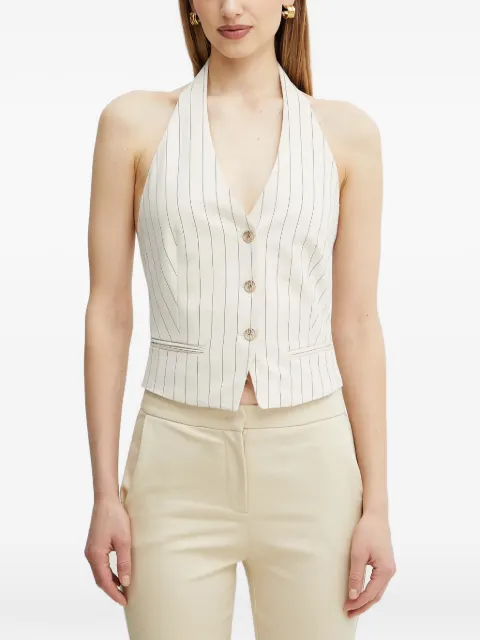 FRACOMINA pinstripe buttoned top White FR25SJ5002W761D4