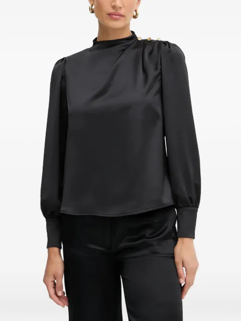 FRACOMINA button detail blouse Black FR25WT1020W41101