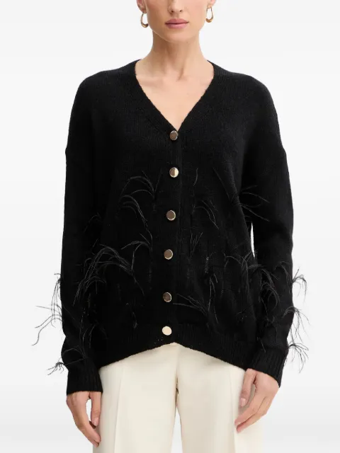 FRACOMINA trim button cardigan Black FS25WT8006K50501