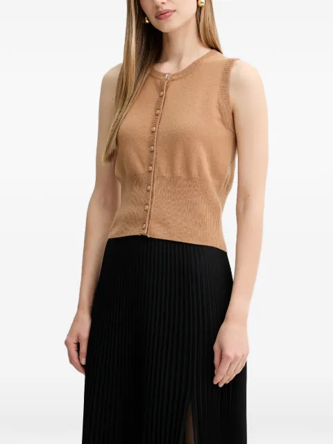 FRACOMINA buttoned wool knitwear Neutrals FR25WJ5008K47301