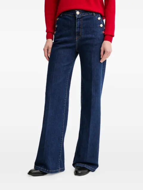 FRACOMINA buttoned denim trousers Blue FR25WV2025D45002