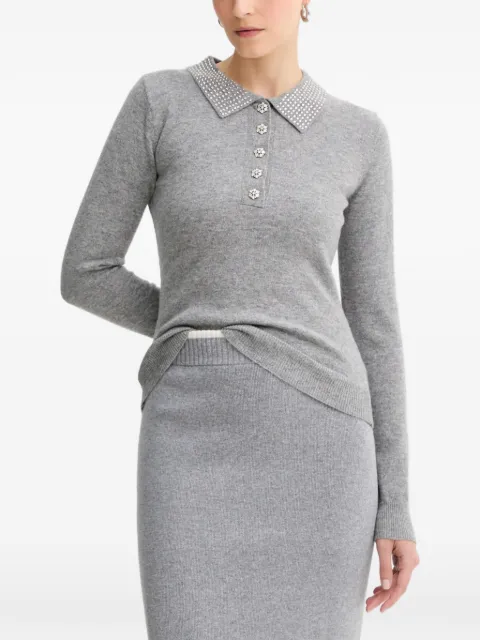 FRACOMINA embellished-collar sweater Grey FR25WT7005K53201