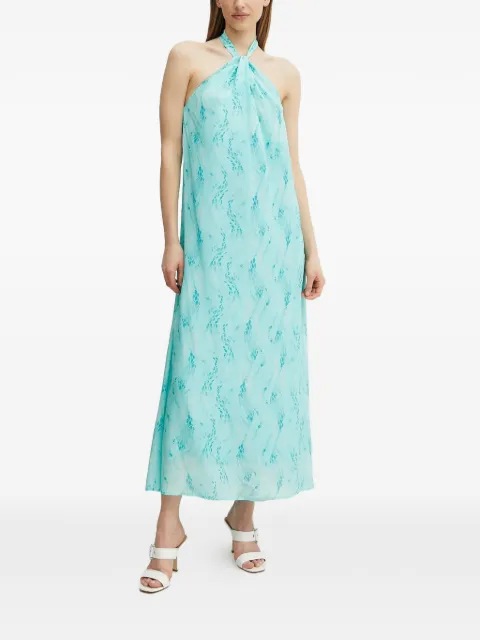 FRACOMINA halterneck tie dress Blue FS25SD3006W422J3