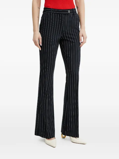 FRACOMINA pinstripe embellished trousers Black FR25SVA004W761D4