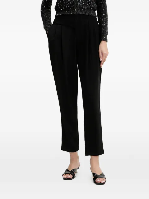 FRACOMINA buttoned pleated trousers Black FJ25WV4004W42901