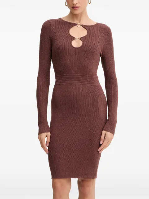 FRACOMINA ring detail dress Brown FS25WD5010K501Q7