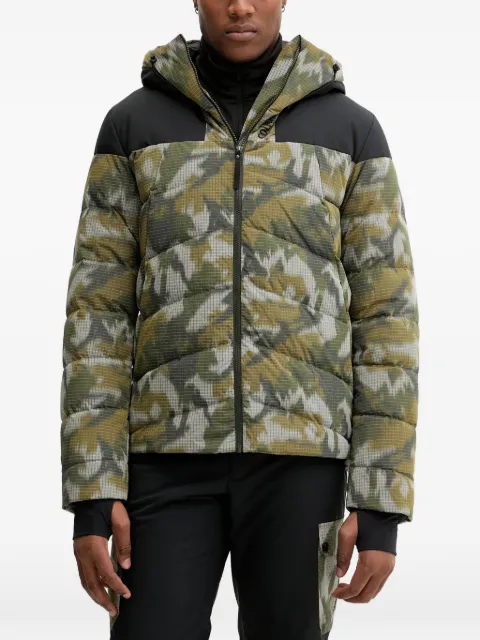 Colmar camouflage-pattern hooded ski jacket Green 10023ZR