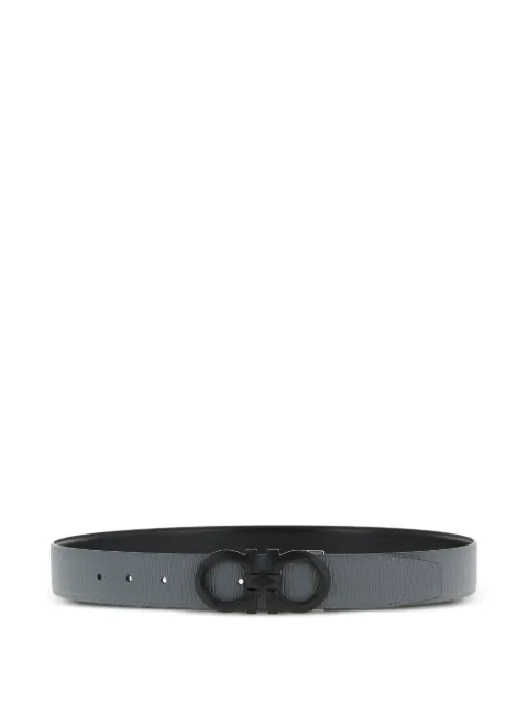 Ferragamo reversible and adjustable Gancini belt Grey 790409