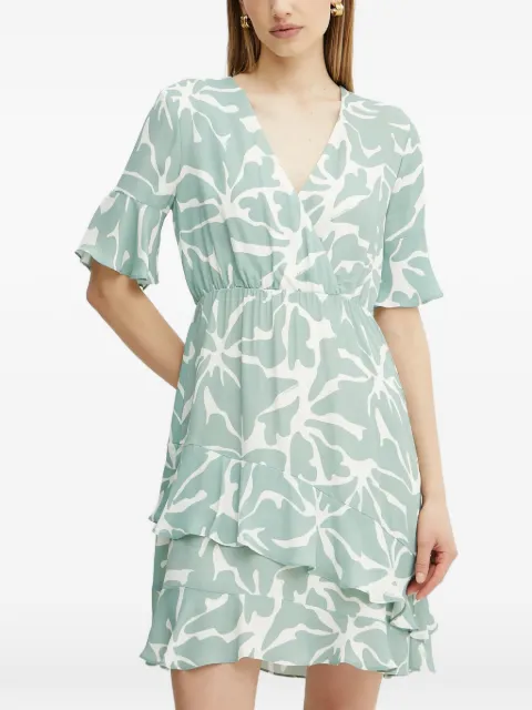 FRACOMINA ruffled tiered dress Green FR25SD1012W428K9