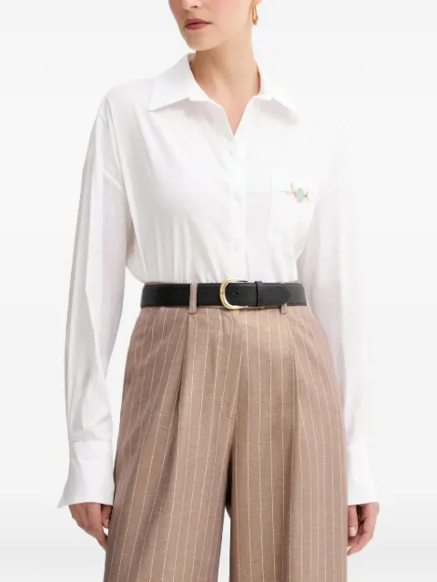 FRACOMINA pocket embellishment shirt White FS25WT6007W52001