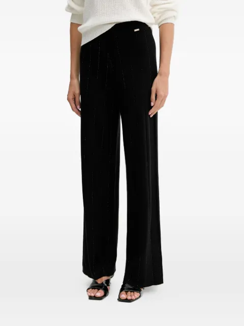 FRACOMINA studded wide trousers Black FS25WV3002K50401