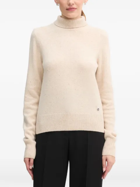 Colmar turtleneck logo-plaque sweater Neutrals 43003ZQ