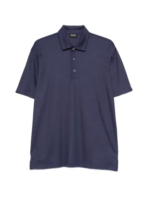 Zegna button polo shirt Blue UG345A2GCT724