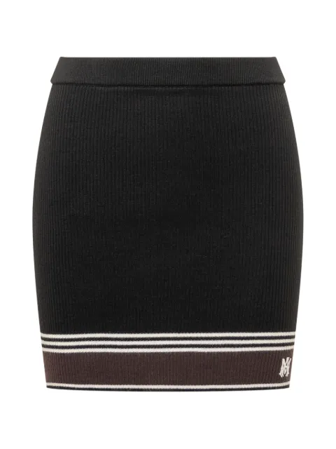 AMIRI MA stripe mini skirt Black AWBMSK1008