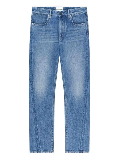 Givenchy visible stitching flared trousers Blue BM51P95YD3
