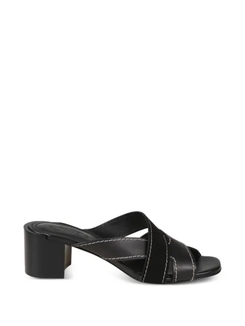 Tod's crossover stitch sandals Black XXW03L0KG70V1S