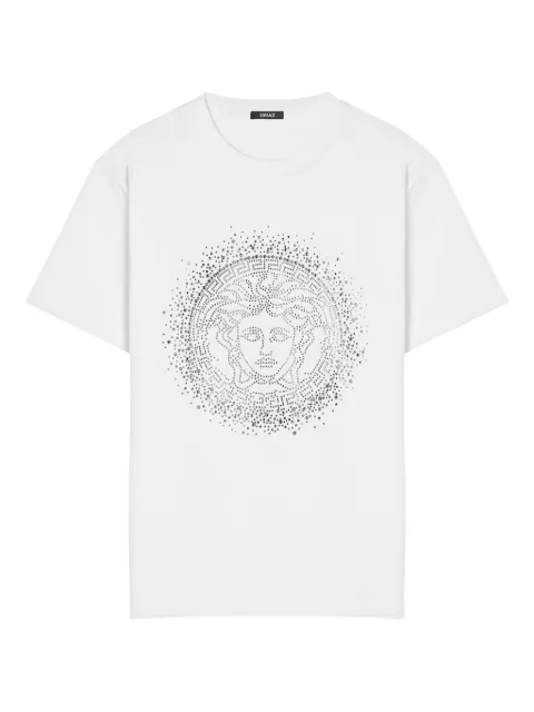 Versace embellished Medusa T-shirt White 10232061A17216