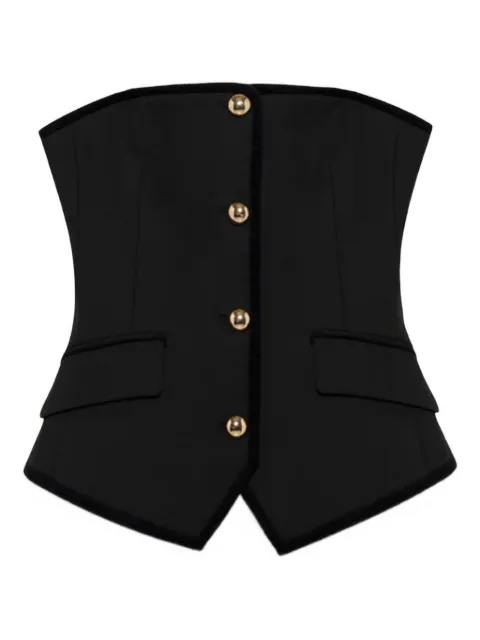 SIMKHAI Cambrie button top Black 6252130H