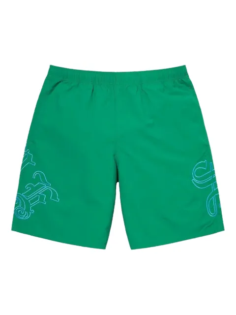Supreme Old English back-pocket shorts Green SU26664