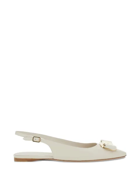 Ferragamo Vara-bow slingback ballet flats Neutrals 790607