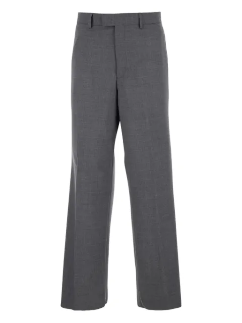 Emporio Armani belt-loops welt pocket trousers Grey EM005059TE19332O8003