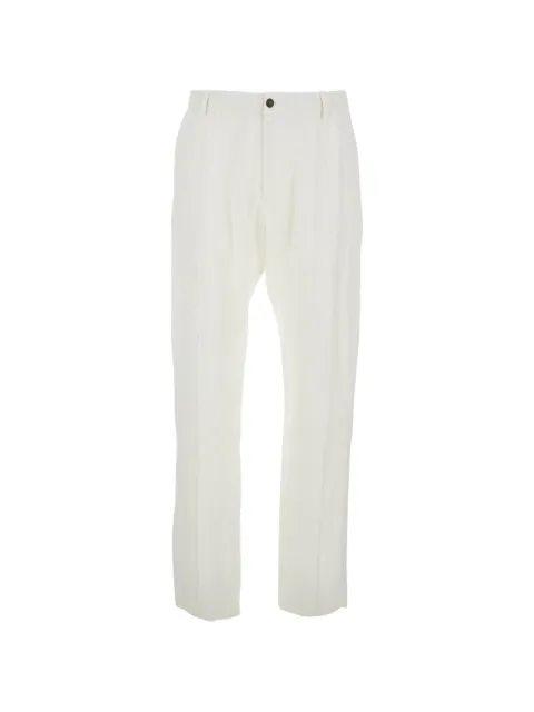 Emporio Armani drawstring linen trousers White EM004672TE10410
