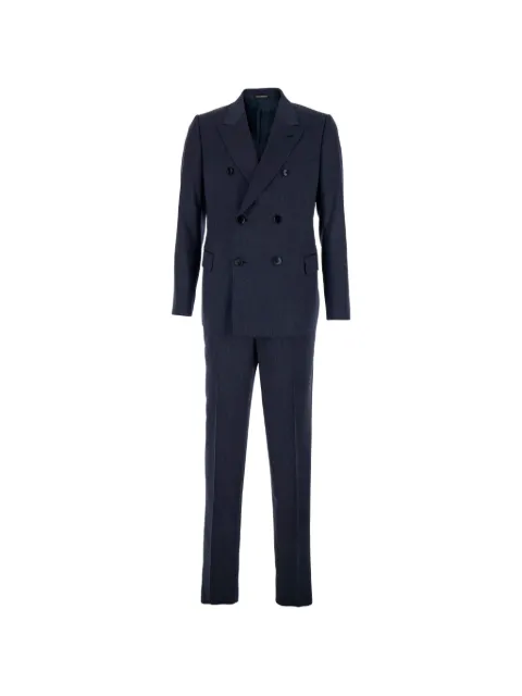 Emporio Armani double-breasted wool suit Blue EM000137TE19184OB003