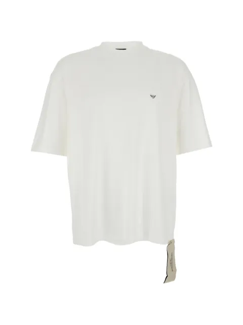 Emporio Armani logo-patch short-sleeve T-shirt White EM005737AF24470
