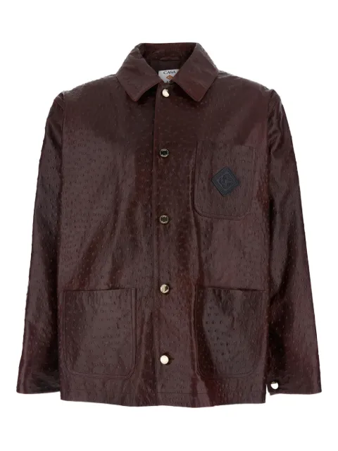 Casablanca embossed patch jacket Brown MSP26OT17701