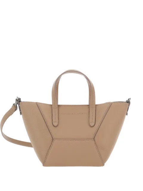 Brunello Cucinelli mini BC Duo leather tote bag Neutrals MBDKD2675