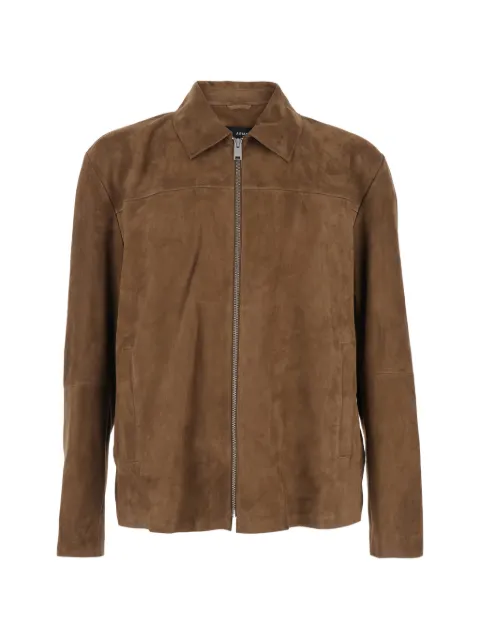 Arma zipped leather jacket Brown 002G26101705CAROBBROWN
