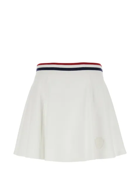 Brunello Cucinelli striped-trim A-line mini skirt White MG927G4029C7220