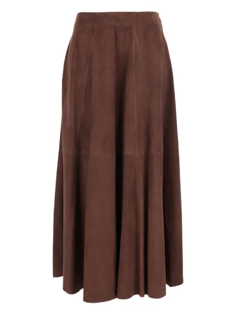 Arma panelled midi skirt Brown 006L26103602