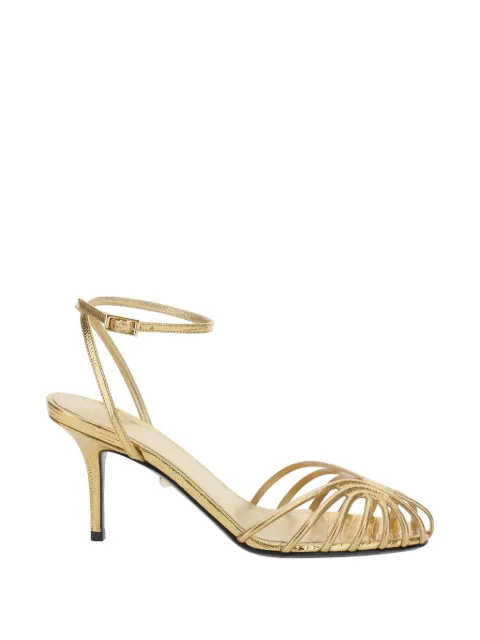 Alevì cage calf pumps Gold L26SC002N1309G03