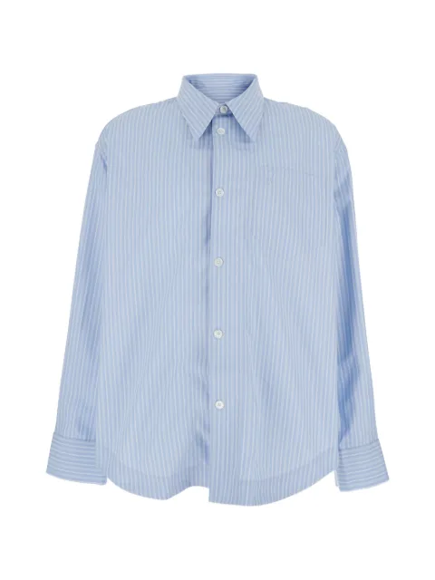 AMI Paris striped shirt Blue USH808CO0219