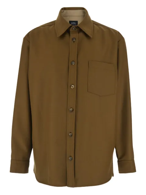A.P.C. Malaury shirt jacket Brown PSALPH32058