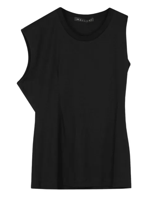Malloni asymmetric T-shirt Black 8095159812292
