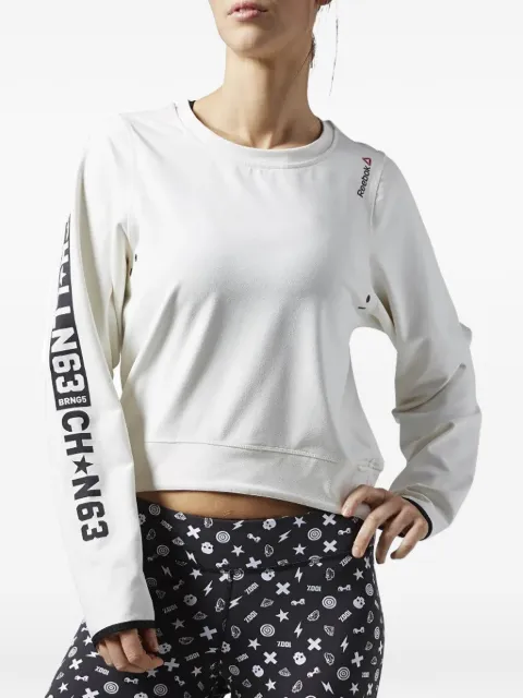 Reebok long-sleeve crew-neck sweatshirt Neutrals AI2478