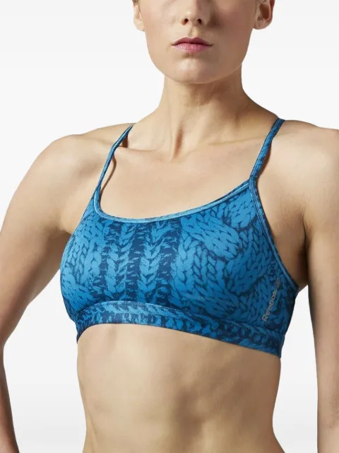 Reebok cable studio sports bras Blue AH4980