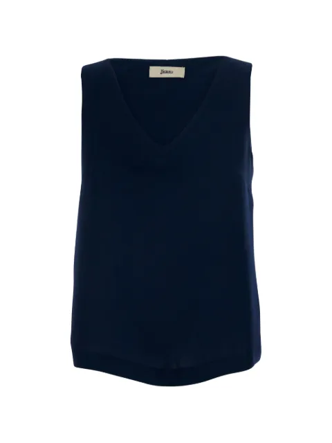Herno V-neck vest top Blue BL000051D12875S