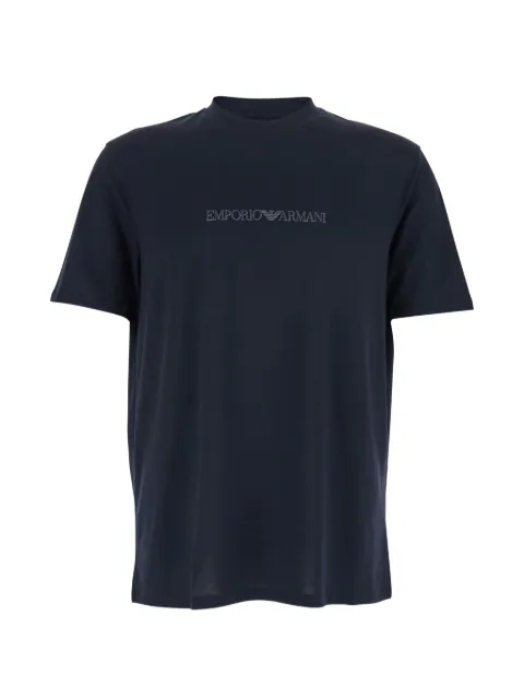 Emporio Armani logo-print T-shirt Blue EM004583AF13669MB563