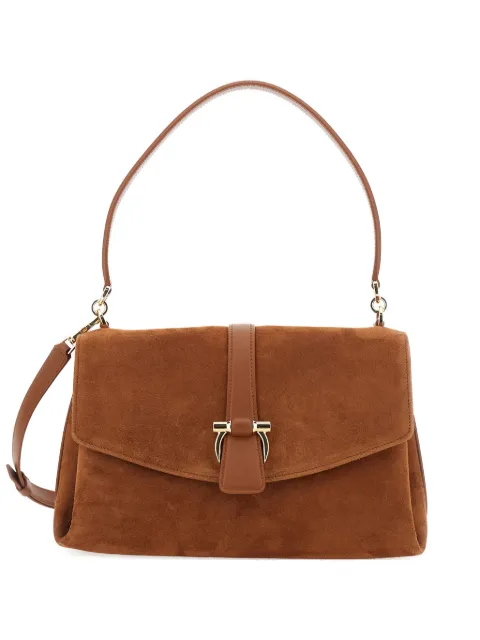 Ferragamo small front-flap tote bag Brown 791207
