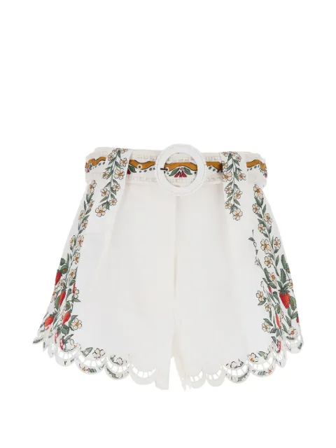 FARM Rio Richelieu floral shorts White 359538