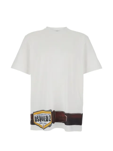 DSQUARED2 short-sleeve graphic-print T-shirt White S78GD0120D20033