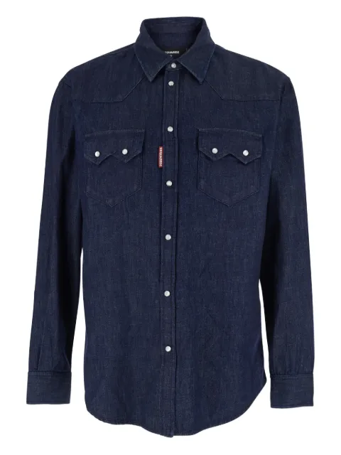 DSQUARED2 patch-pocket denim shirt Blue S74DM1025D30029